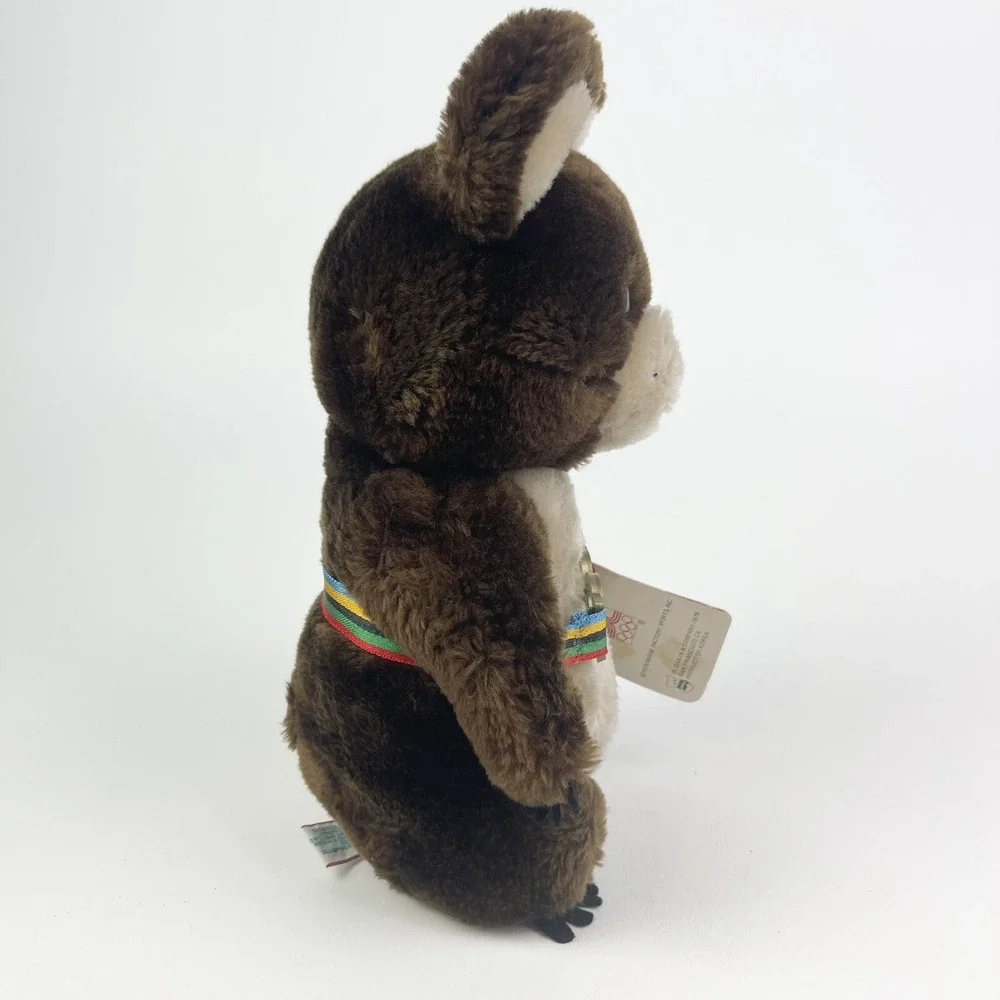 Dakin‎ Misha Moscow Summer Olympic Games Plush Teddy Bear 1980 Mascot Vintage